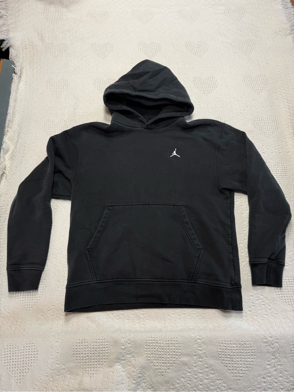 Air Jordan Black Hoodie with Embroidery (M)
